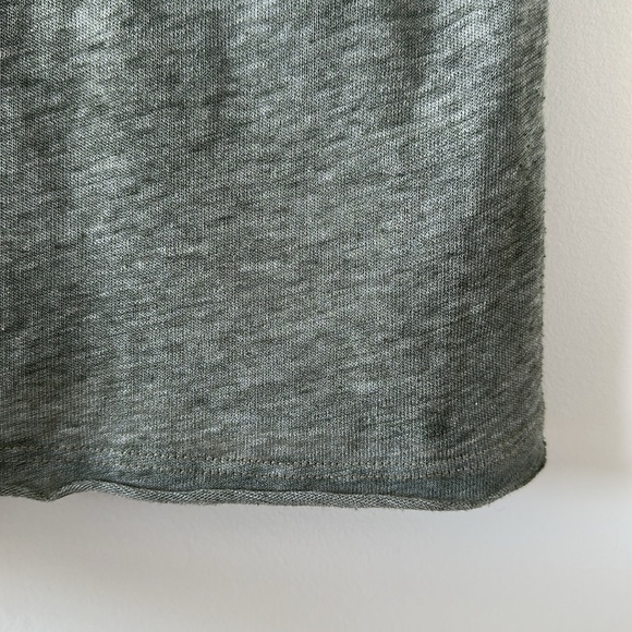 Free People We the Free Cassidy Tee Army Green Casual Cotton Tshirt Small Boxy - Picture 12 of 15